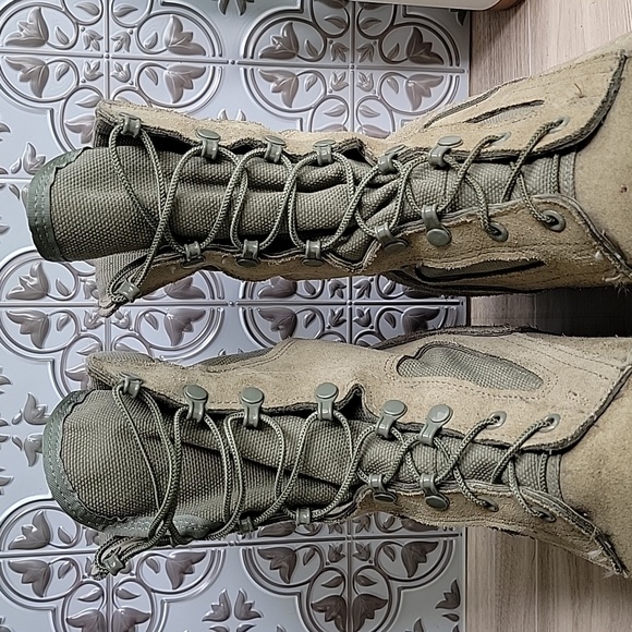 McRae Footwear Mens Gore-Tex Military Combat Boot Olive Green Size 12.5 WIDE - Picture 8 of 12